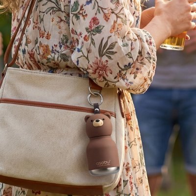 Asobu Bestie Mini Termoláhev 200 ml - Honey the Brown Bear - obrázek