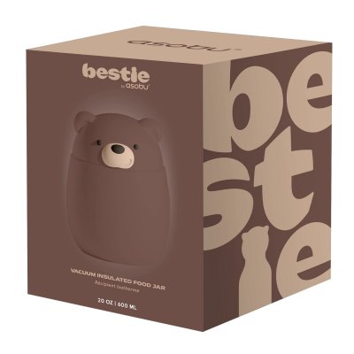 Asobu Bestie Foodie Termoska na jídlo 600 ml - Brown Bear - obrázek