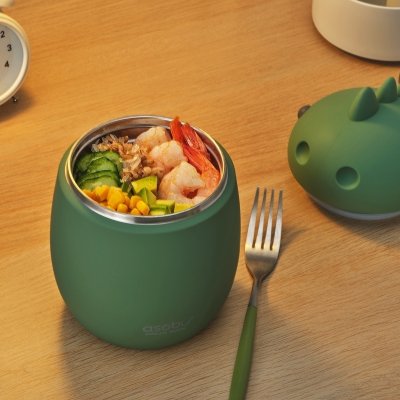 Asobu Bestie Foodie Termoska na jídlo 600 ml - Dinosaur - obrázek