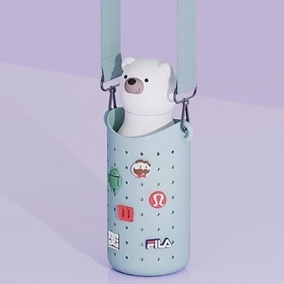 Asobu Bestie Pouzdro na láhev s popruhem - Green - obrázek