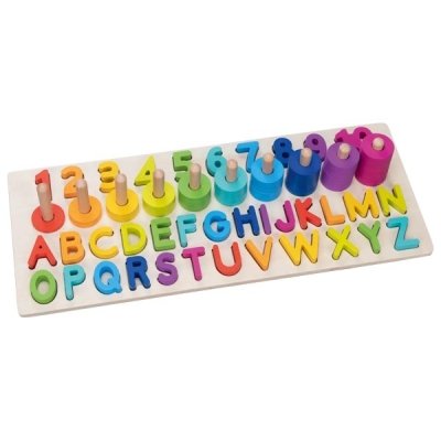 Goki Puzzle s písmeny a čísly - obrázek