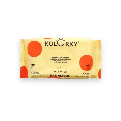 Kolorky Vlhčené ubrousky, 60 ks - Hamamelis - obrázek