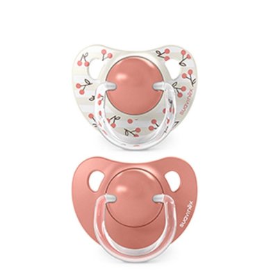 Suavinex Birdies Dudlík anatomický silikon 18 m+, 2 ks - Růžový