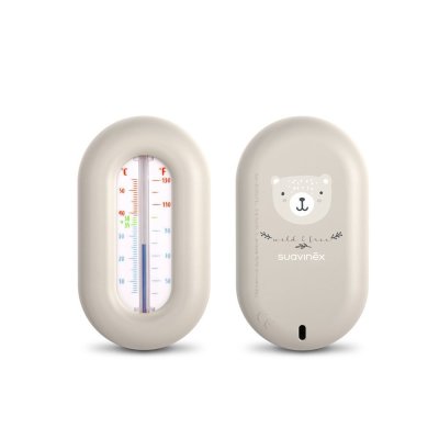 Suavinex Wild & Free Teploměr do vany - Krémový