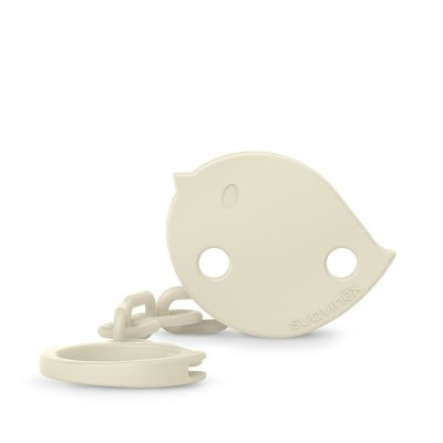 Suavinex Birdies Klip na dudlík - Krémový