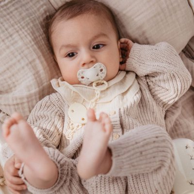 Suavinex Birdies Dudlík fyziologický SX Pro 0 - 6 m, 2 ks - Krémový - obrázek