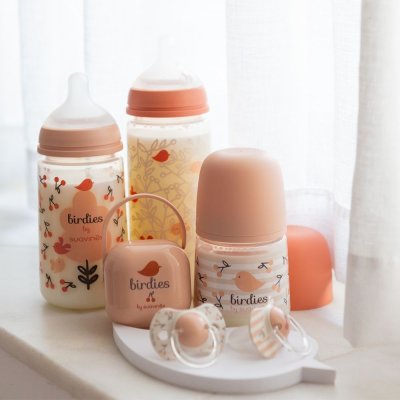 Suavinex Birdies Dudlík fyziologický SX Pro 6 - 18 m, 2 ks - Růžový - obrázek