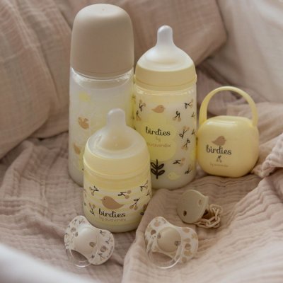 Suavinex Birdies Dudlík fyziologický SX Pro -2 - 2 m, 2 ks - Krémový - obrázek