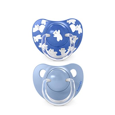 Suavinex Wild & Free Dudlík anatomický silikon 18 m+, 2 ks - Modrý