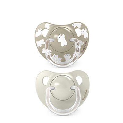 Suavinex Wild & Free Dudlík anatomický silikon 18 m+, 2 ks - Krémový