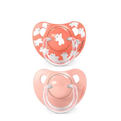 Suavinex Wild & Free Dudlík anatomický silikon 18 m+, 2 ks - Růžový