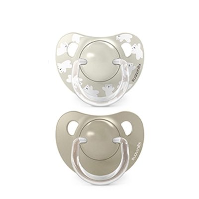 Suavinex Wild & Free Dudlík anatomický silikon 6 - 18 m, 2 ks - Krémový