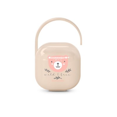 Suavinex Wild & Free Krabička na dudlík - Růžová