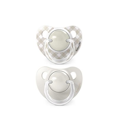 Suavinex Wild & Free Dudlík anatomický silikon 0 - 6 m, 2 ks - Krémový