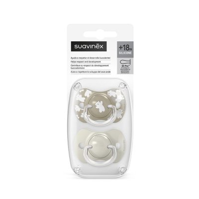 Suavinex Wild & Free Dudlík fyziologický SX Pro 18 m+, 2 ks - Hnědý - obrázek