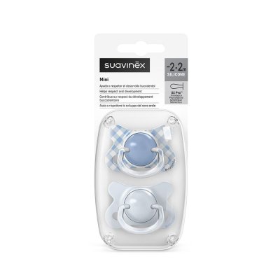 Suavinex Wild & Free Dudlík fyziologický SX Pro -2 - 2 m, 2 ks - Modrý - obrázek