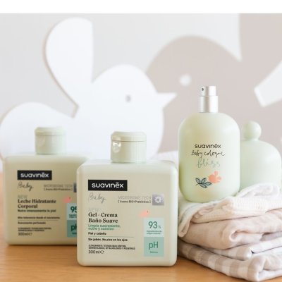 Suavinex Set Hydratační emulze + Krémový mycí gel + Kolínská - Bliss, 100 ml - obrázek