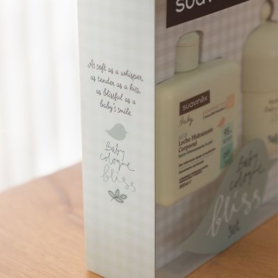 Suavinex Set Hydratační emulze + Krémový mycí gel + Kolínská - Bliss, 100 ml - obrázek