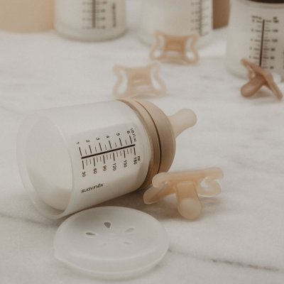 Suavinex Antikoliková lahvička Zero.Zero™ Light 180 ml A + Dudlík Zero.Zero™ -2 - 2 m - obrázek