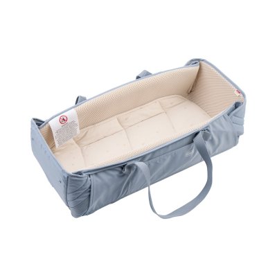 Voksi Carry Me Přenosné lůžko - Misty Blue Leaf - obrázek