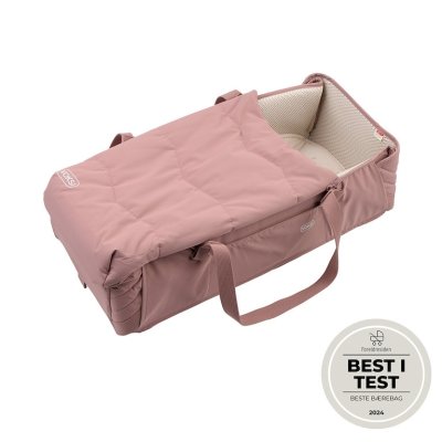 Voksi Carry Me Přenosné lůžko - Blush Pink Leaf - obrázek