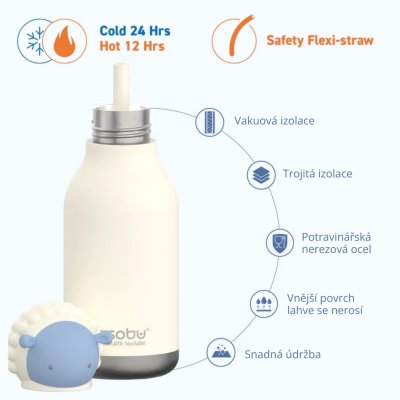 Asobu Bestie Termoláhev 460 ml - Brie the Sheep - obrázek