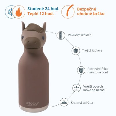 Asobu Bestie Termoláhev 460 ml - Hazel the Horse - obrázek