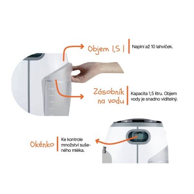 Zopa Babyccino Přístroj na přípravu kojeneckého mléka - White - obrázek