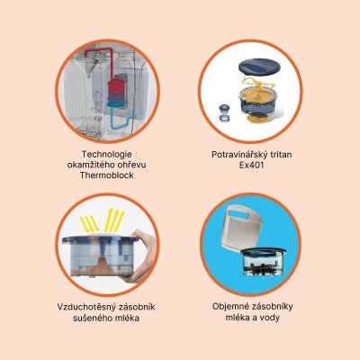 Zopa Babyccino Přístroj na přípravu kojeneckého mléka - White - obrázek