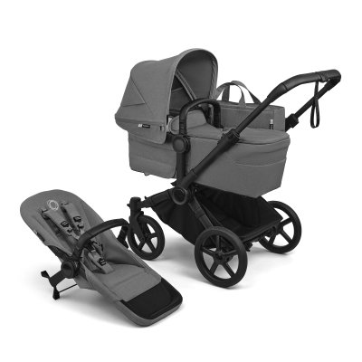 Bugaboo Donkey6 Kompletní kočárek - Black/Moon Grey
