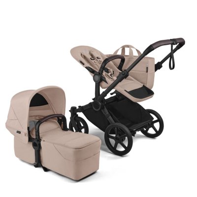 Bugaboo Donkey6 Kompletní kočárek - Black/Desert Taupe Melange - obrázek