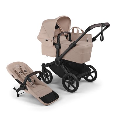 Bugaboo Donkey6 Kompletní kočárek - Black/Desert Taupe Melange