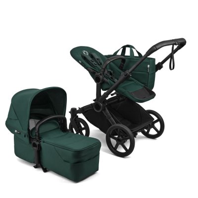 Bugaboo Donkey6 Kompletní kočárek - Black/Fern Green - obrázek