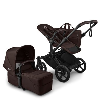 Bugaboo Donkey6 Kompletní kočárek - Black/Cocoa Brown - obrázek