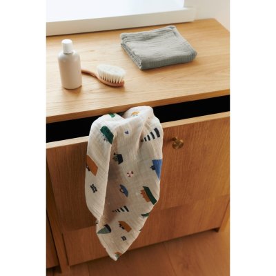 Liewood Lewis Mušelínové plenky 2 ks - Sailing/Dove Blue Mix - obrázek