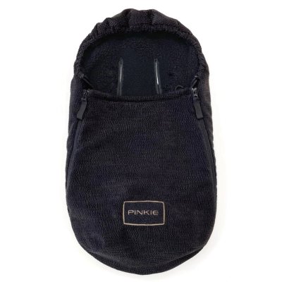 Pinkie Lehký fusak s podélnými otvory Fur Teddy 0 - 12 m - Black