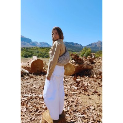 Studio Noos Crossbody ledvinka Puffy - Cream Leopard - obrázek