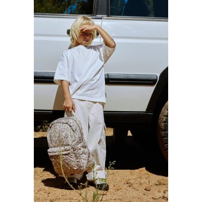 Studio Noos Dětský batoh Midi Puffy - Cream Leopard - obrázek