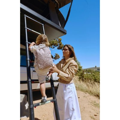 Studio Noos Dětský batůžek Mini Puffy - Cream Leopard - obrázek