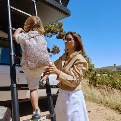 Studio Noos Dětský batůžek Mini Puffy - Cream Leopard