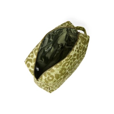 Studio Noos Toaletní taštička Cotton - Green Leopard - obrázek