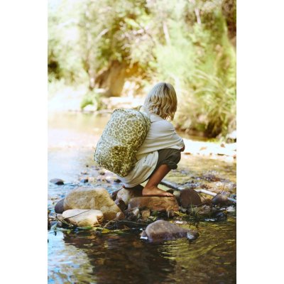 Studio Noos Dětský batoh Midi Cotton - Green Leopard - obrázek