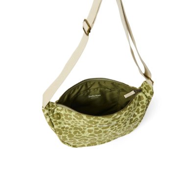 Studio Noos Crossbody ledvinka Cotton - Green Leopard - obrázek