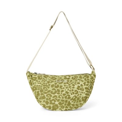 Studio Noos Crossbody ledvinka Cotton - Green Leopard