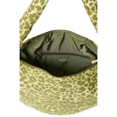 Studio Noos Crossbody taška Cotton - Green Leopard - obrázek