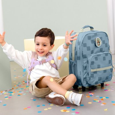 Lässig Dětský kufr Pattern Party - Blue - obrázek