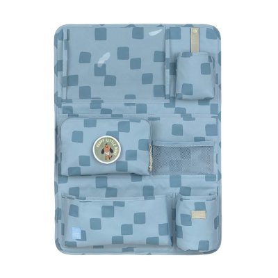 Lässig Kapsář do auta Wrap-to-Go Pattern Party - Blue