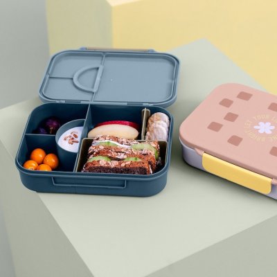 Lässig Svačinový Bento box Pattern Party - Blue/Green - obrázek