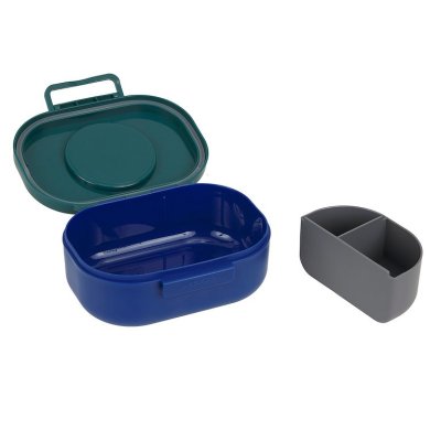 Lässig Svačinový box Snack & Style Unique - Blue/Green - obrázek