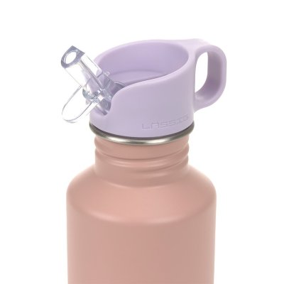 Lässig Nerezová láhev s pítkem Pattern Party 500 ml - Rose/Lilac - obrázek